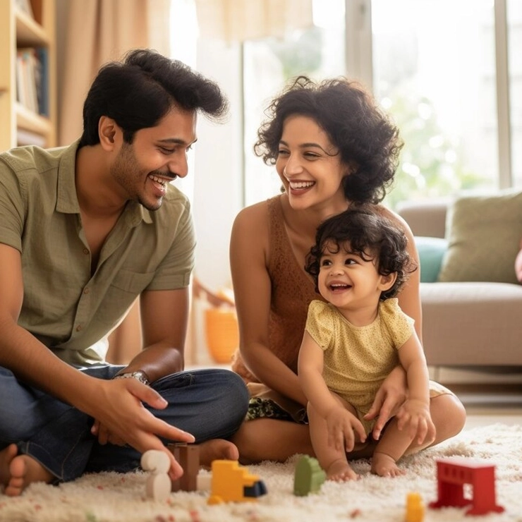 Parent and toddler bonding during activities