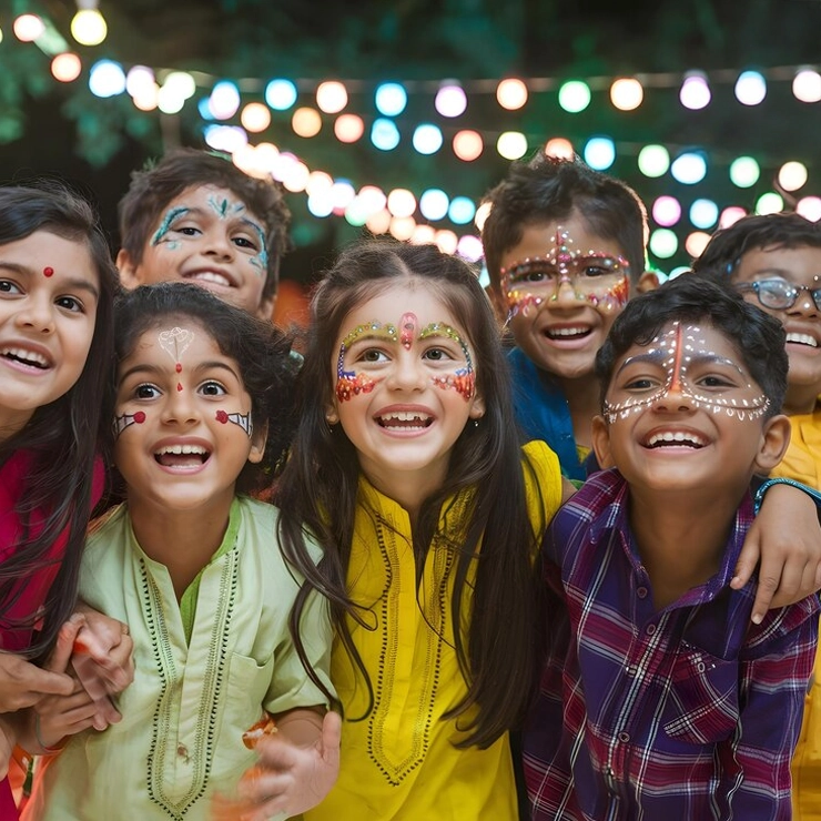 Play Group children smiling